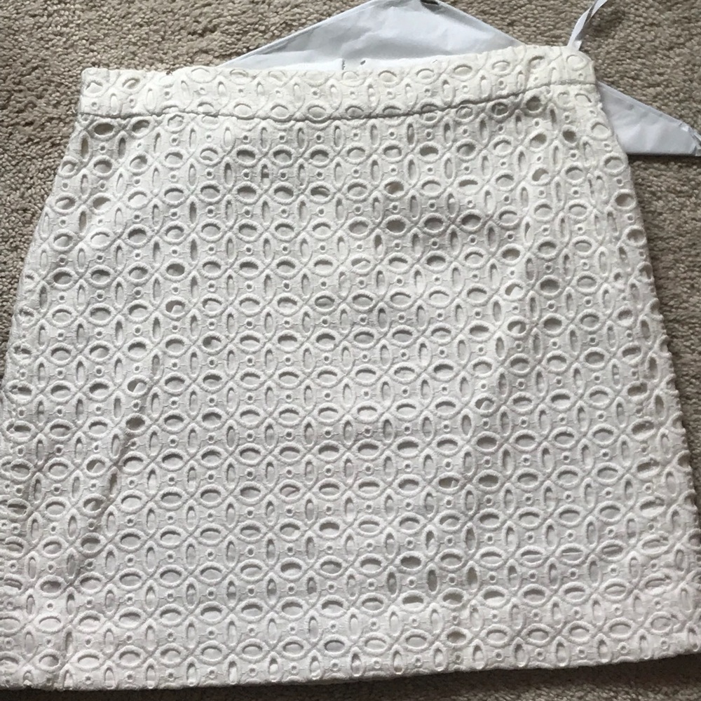 White J Crew skirt